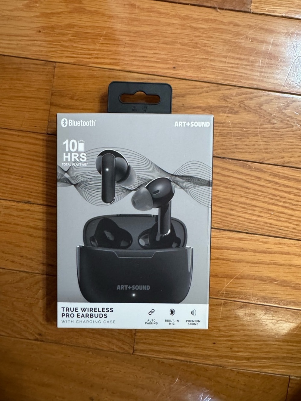 True Wireless Pro Earbuds in Black with Charging Case